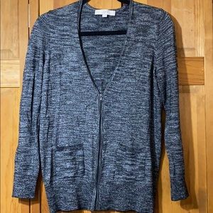 Ann Taylor LOFT Zip Up Cardigan